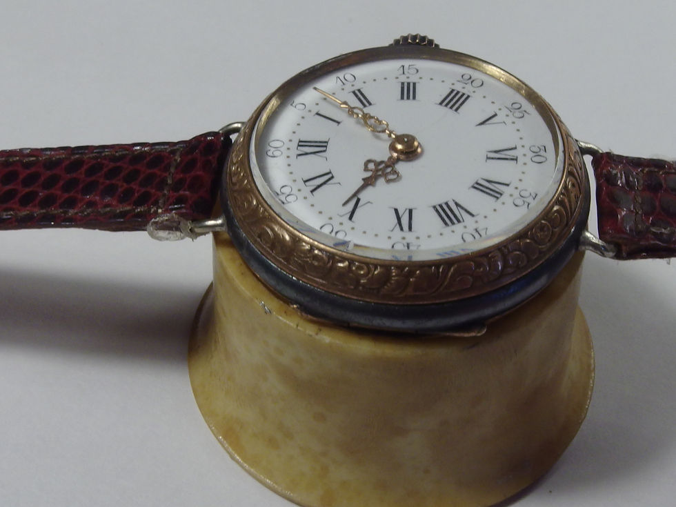 Miniatura: 4001 BEAUTIFUL TRANSITION WRIST WATCH, ELEGANT LADY IN MULTICOLOR ENAMELS
