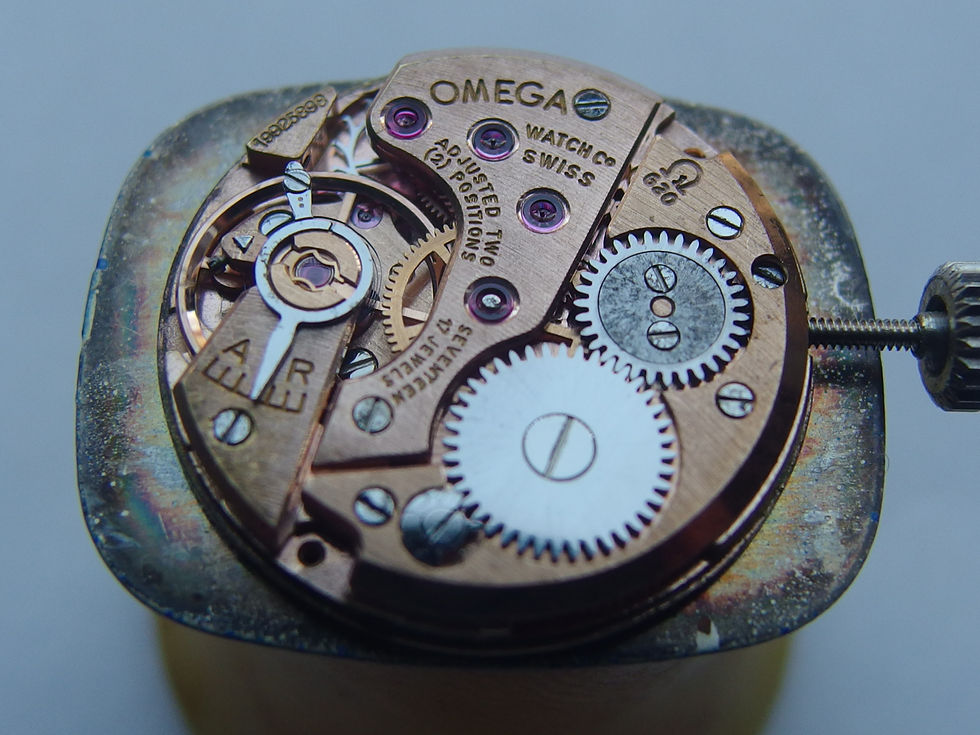 Miniatura: 4401 VINTAGE OMEGA DE VILLE WWATCH 4 LADIES, LAPIS LAZULI, REF-511.305, NOS