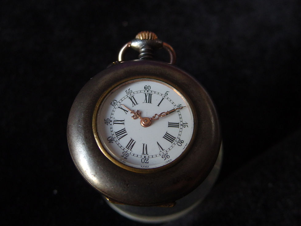 Miniatura: 4374 ANTIQUE POCKET WATCH GUN METAL TWO INITIALS CM, CIRCA 1890