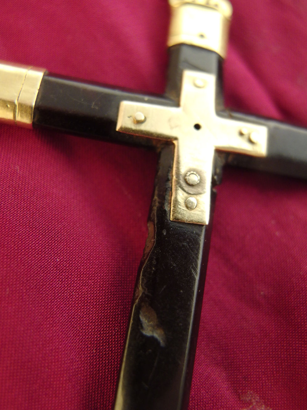 Miniatura: 4334 ANTIQUÍSIMO PENDANT CRUZ CRUCIFIJO EN CAREY Y ORO 18/22K, ESPAÑA S.XVII