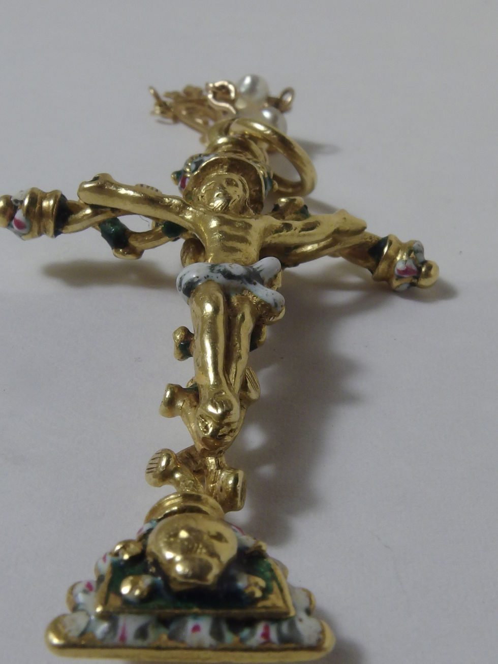 Miniatura: 4041 ANTIQUE CRUCIFIX SPANISH REINAISSANCE UNIQUE HISTORICAL ART, 16TH CENTURY