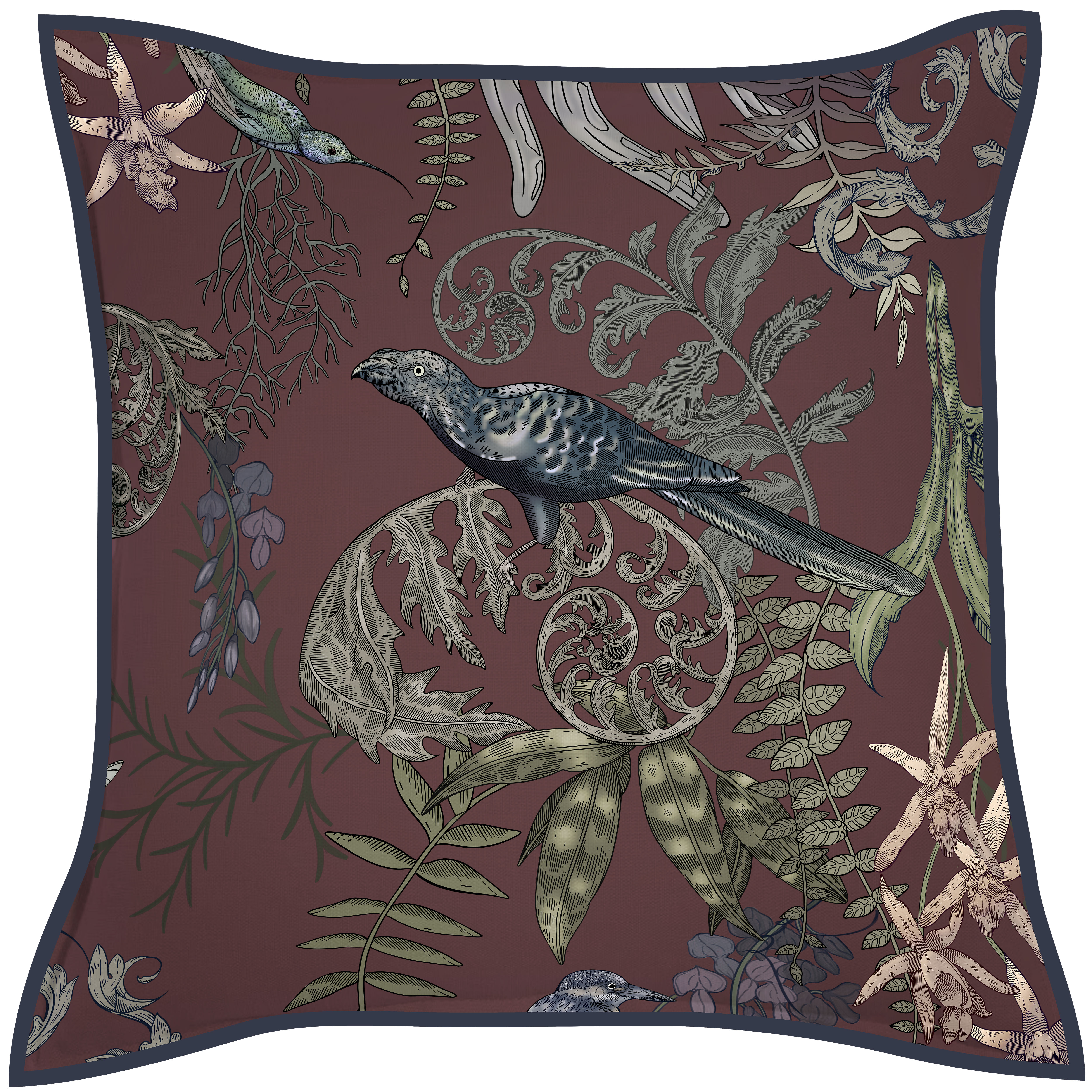 Hidden Kingfisher Luxury Cushion