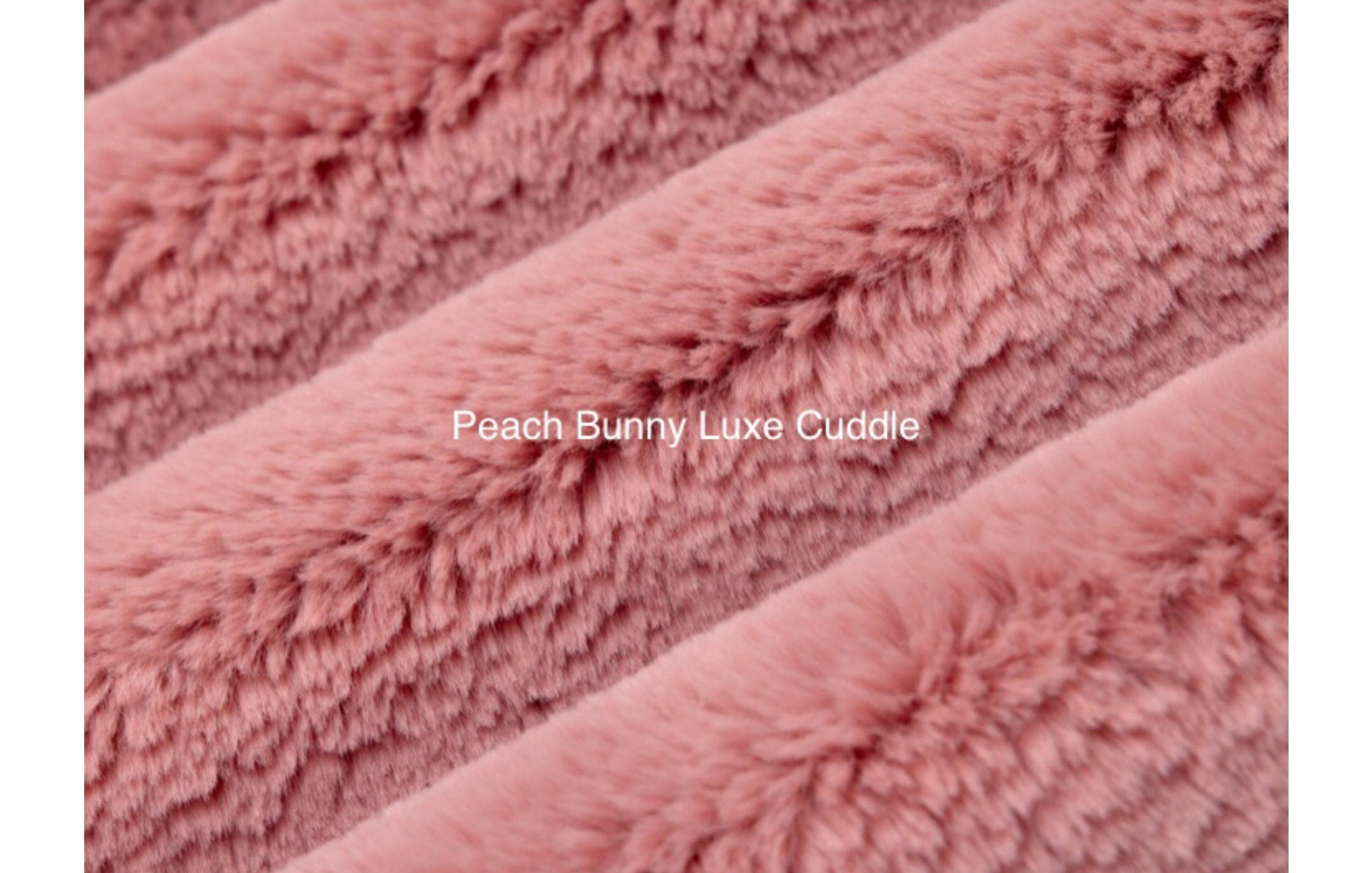 Peach Quartz Bunny Luxe Cuddle by Shannon Fabrics