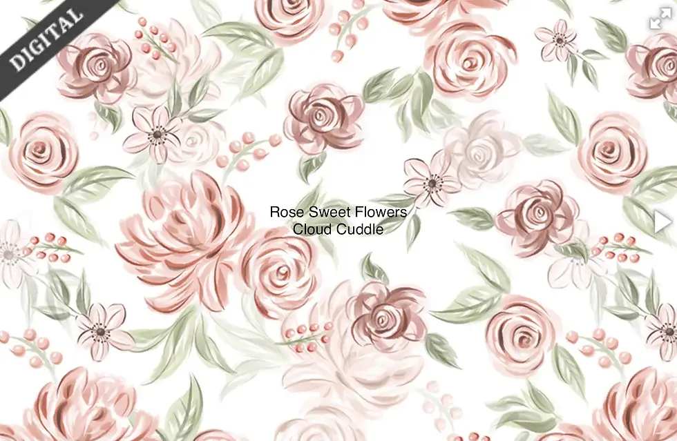 Sweet Flowers Cloud Cuddle Minky by Shannon Fabrics
