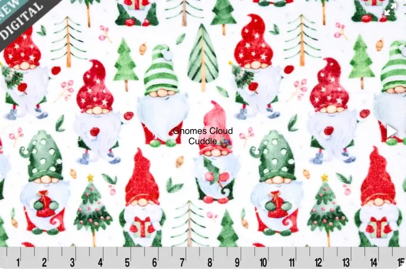 Gnomes Cloud Cuddle Minky by Shannon Fabrics
