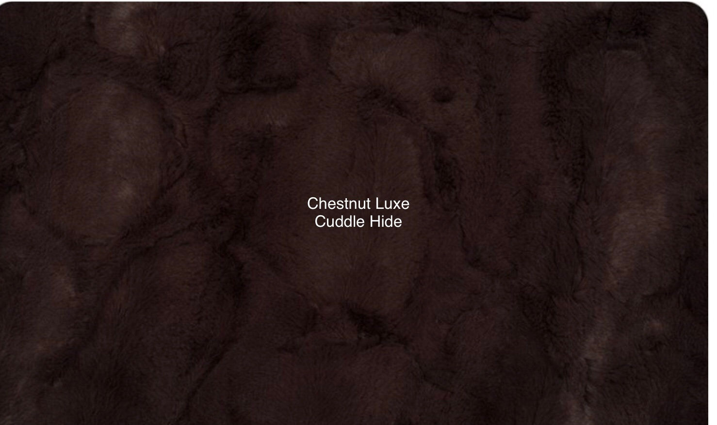 Chestnut Luxe Cuddle Hide Minky from Shannon Fabrics