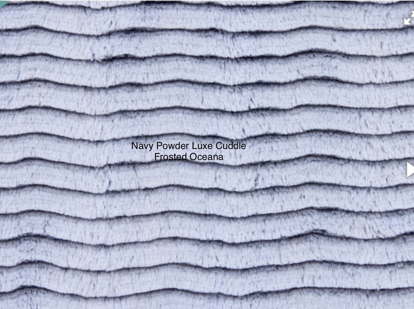 Navy/Powder Luxe Cuddle Frosted Oceana by Shannon Fabrics