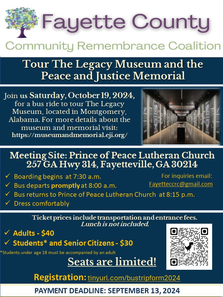 Fayette County Community Remembrance Coalition Montgomery Bus Trip