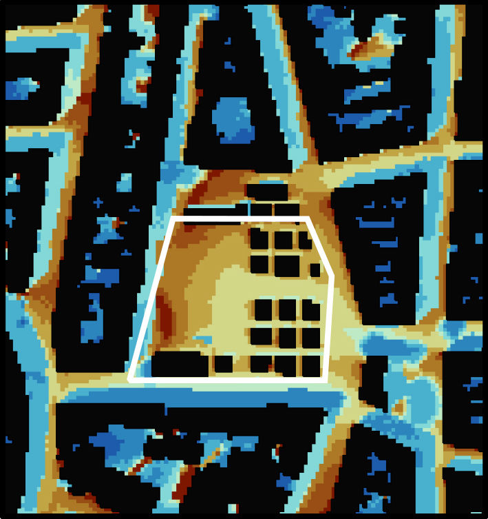 Beispielbild einer Heatmap des derzeitigen Karmelitermarkts