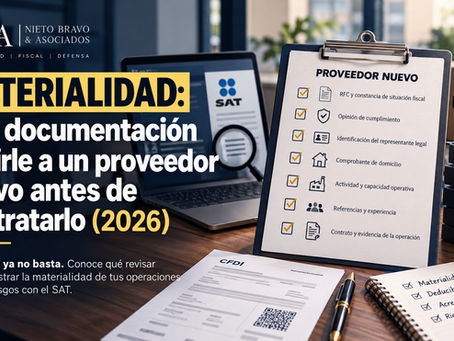 Materialidad: qué documentación pedirle a un proveedor nuevo antes de contratarlo (2026)