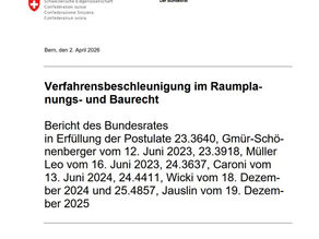 Der Bundesrat will Wohnbau durch Innenentwicklung zum nationalen Interesse erklären.