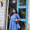 Thumbnail: Lisa Cotton Blue Schiffli Dress