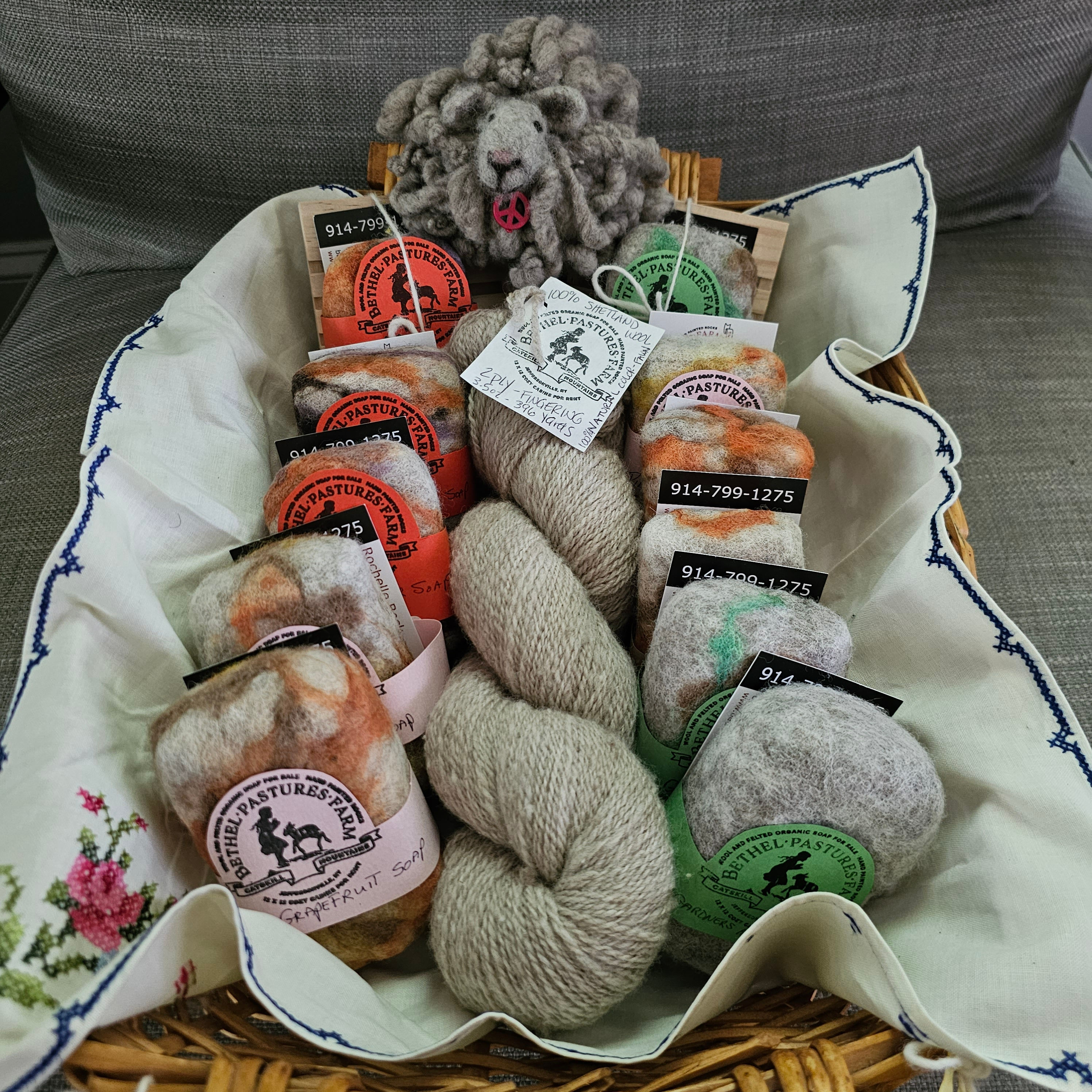 10 Felted Soaps- Surprise scents( like a box of chocolates!