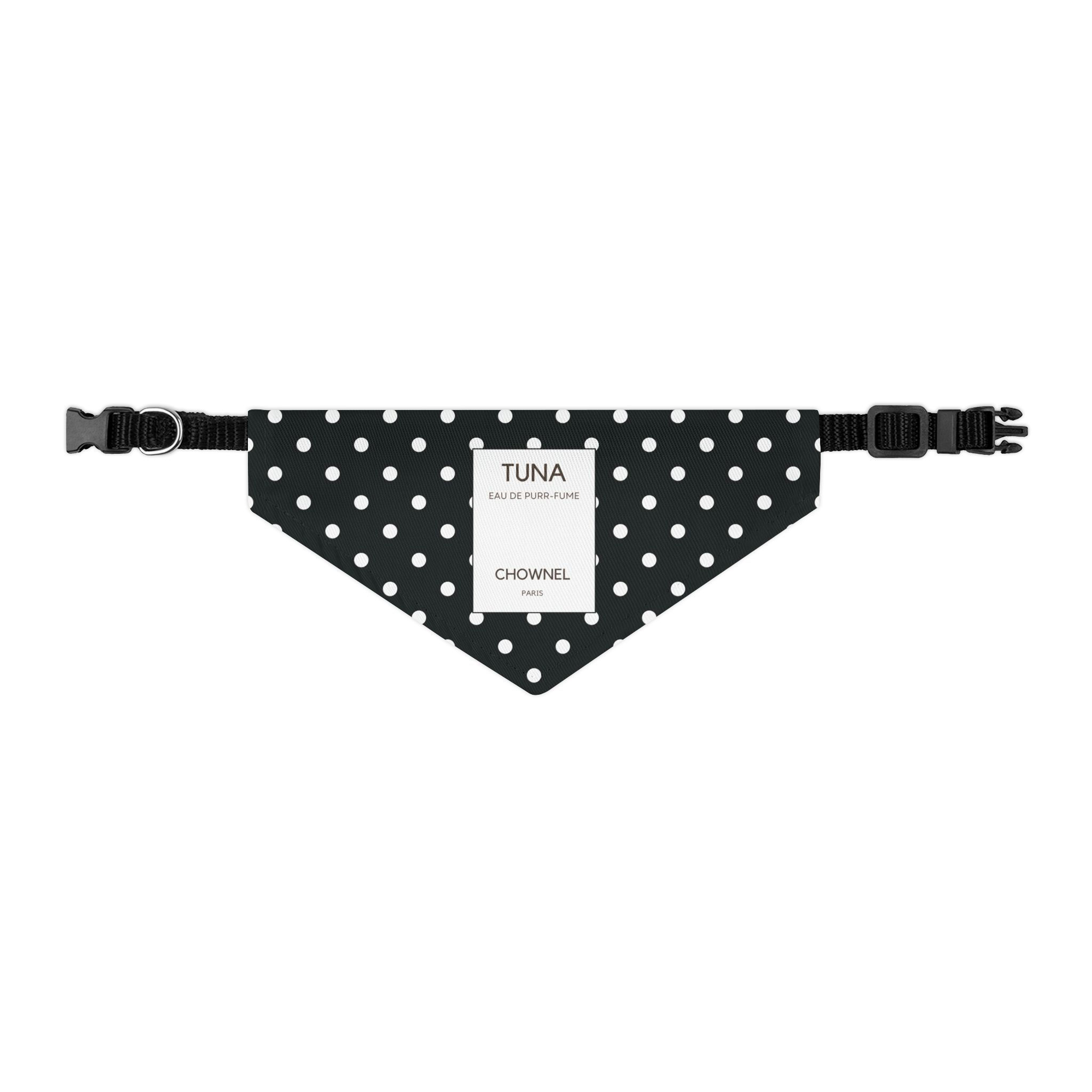 TUNA – Eau de Purr-fume Cat Bandana Collar by Chownel Paris