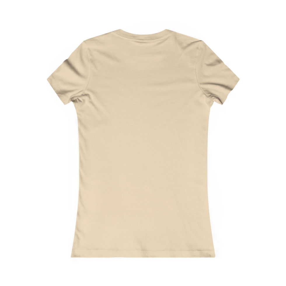 Beige short-sleeved t-shirt on display, perfect for casual everyday wear.