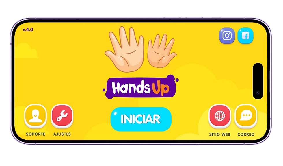 Aplicación Hands Up para aprender LESCO Costa Rica en móvil