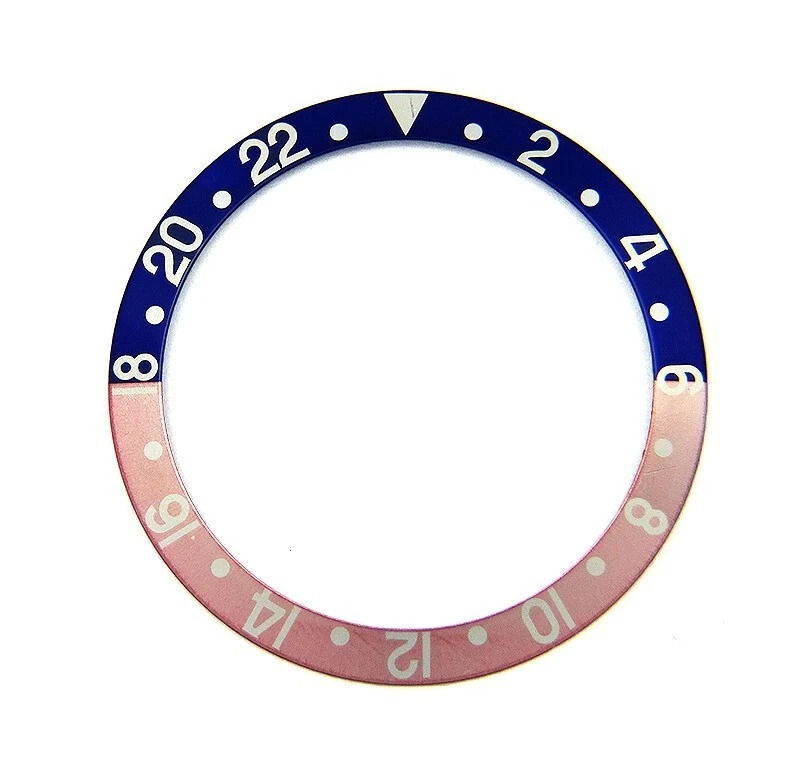 Genuine Rolex GMT-MASTER 16710 16760 Pepsi Faded Pink & Blue Watch Bezel Insert