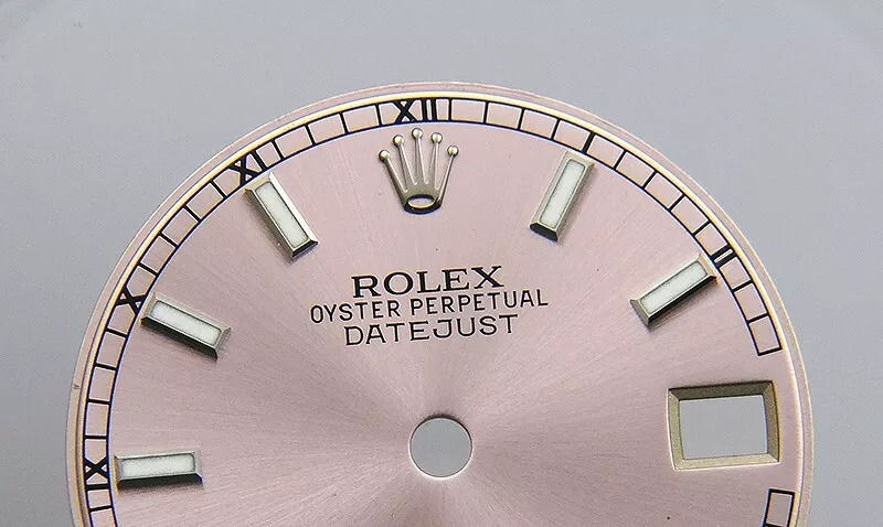 Thumbnail: Genuine Rolex Datejust 31mm Midsize 178274 178270 178240 Pink Silver Watch Dial