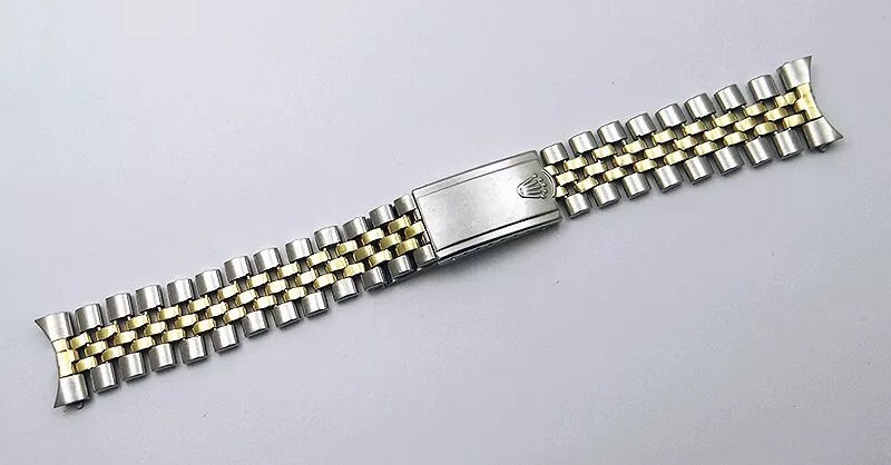 Thumbnail: Vintage Genuine Rolex Datejust 36mm 14k Gold SS Jubilee Bracelet Trim USA Clasp