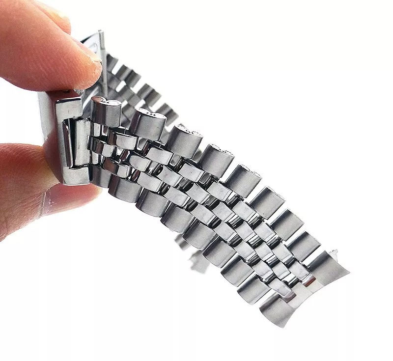 Thumbnail: Vintage Genuine Rolex 78360 Buckle Clasp Folded Jubilee Bracelet 20mm End Links