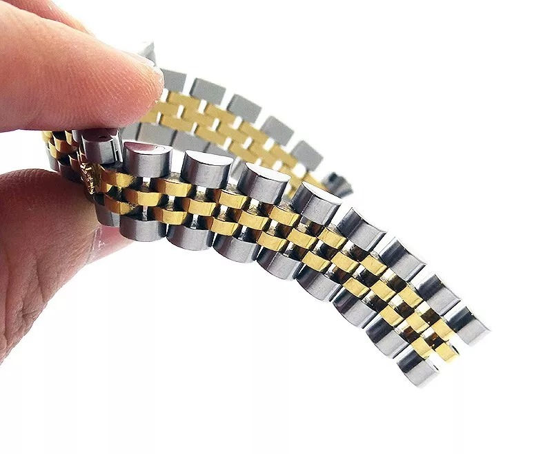 Thumbnail: Genuine Rolex Ladies 18k Gold SS Jubilee Bracelet 63133 Clasp for Model 179173