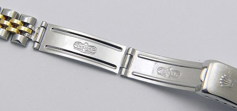 Thumbnail: Genuine Rolex Ladies 18k Gold SS 13mm Jubilee Bracelet 62523D.18 Clasp 468B 1989