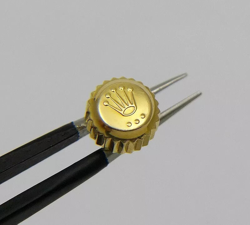 Thumbnail: Genuine Rolex 24-704-8 Monobloc 7mm 18k Yellow Gold Crown GMT Submariner Daytona