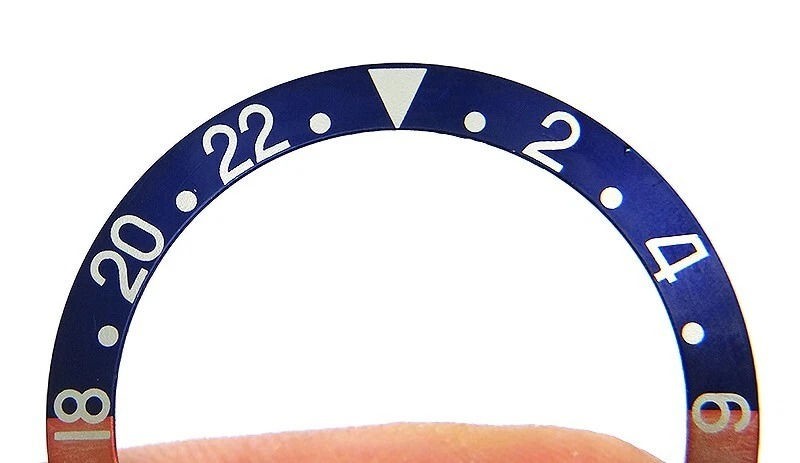 Thumbnail: Genuine Rolex GMT-MASTER 1675 16750 Pepsi Faded Ghost Pink & Blue Bezel Insert