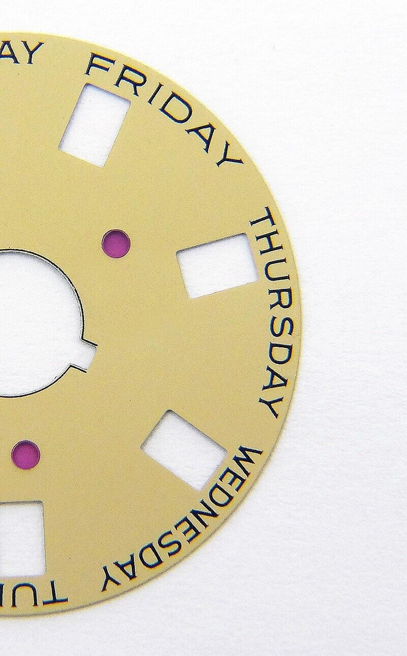 Thumbnail: Genuine Rolex 3055 Caliber Beige Day Date Disc for Watch Model 18038 18048 18078