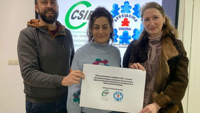 CSIF dona 2.300€ a las víctimas de acoso.