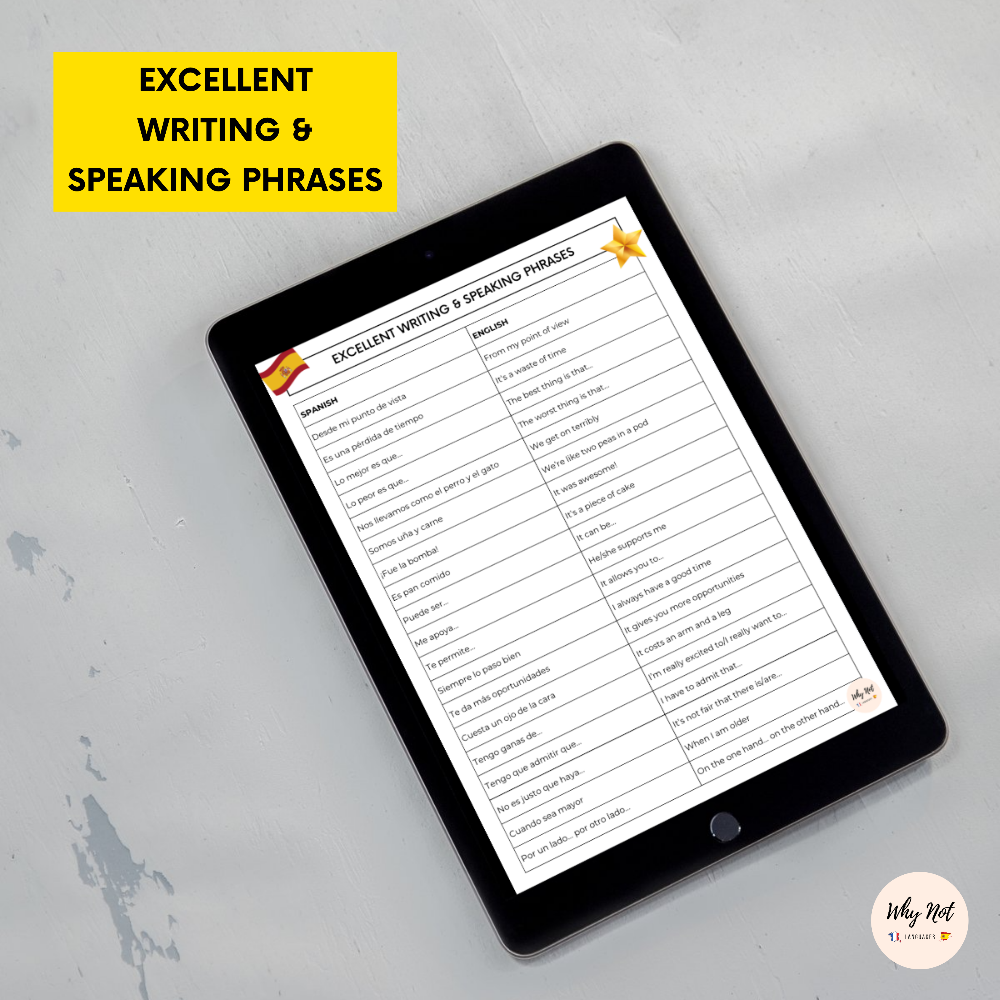 Excellent Writing & Speaking Phrases