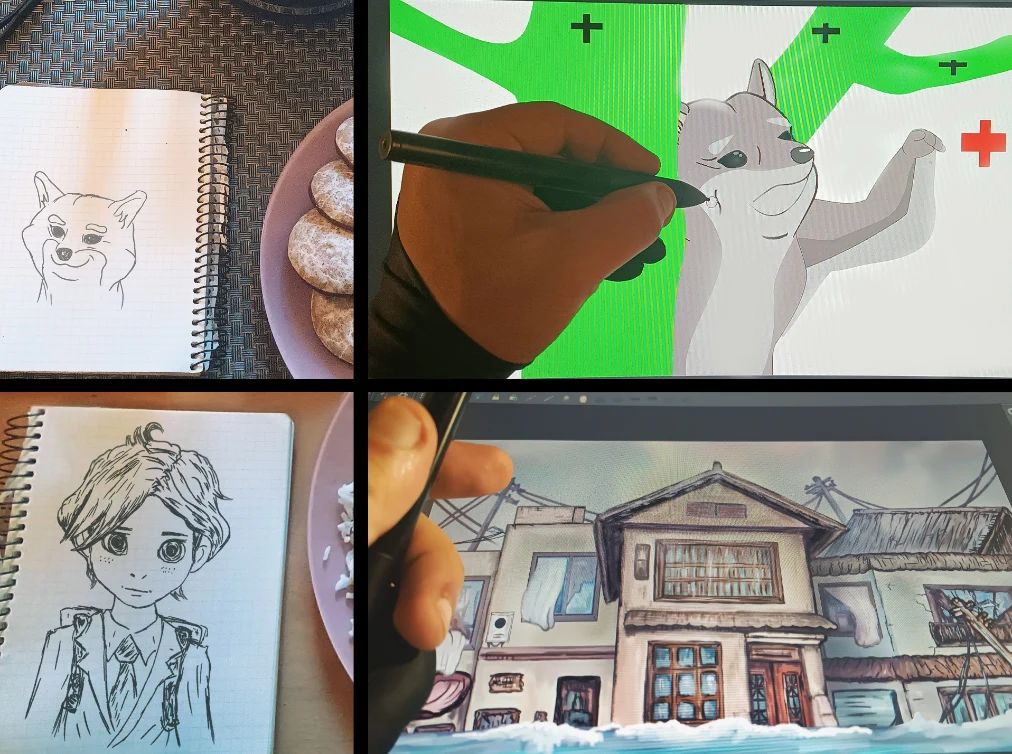 The process of creating an animation project: Rising Waters: A Child's Salvation