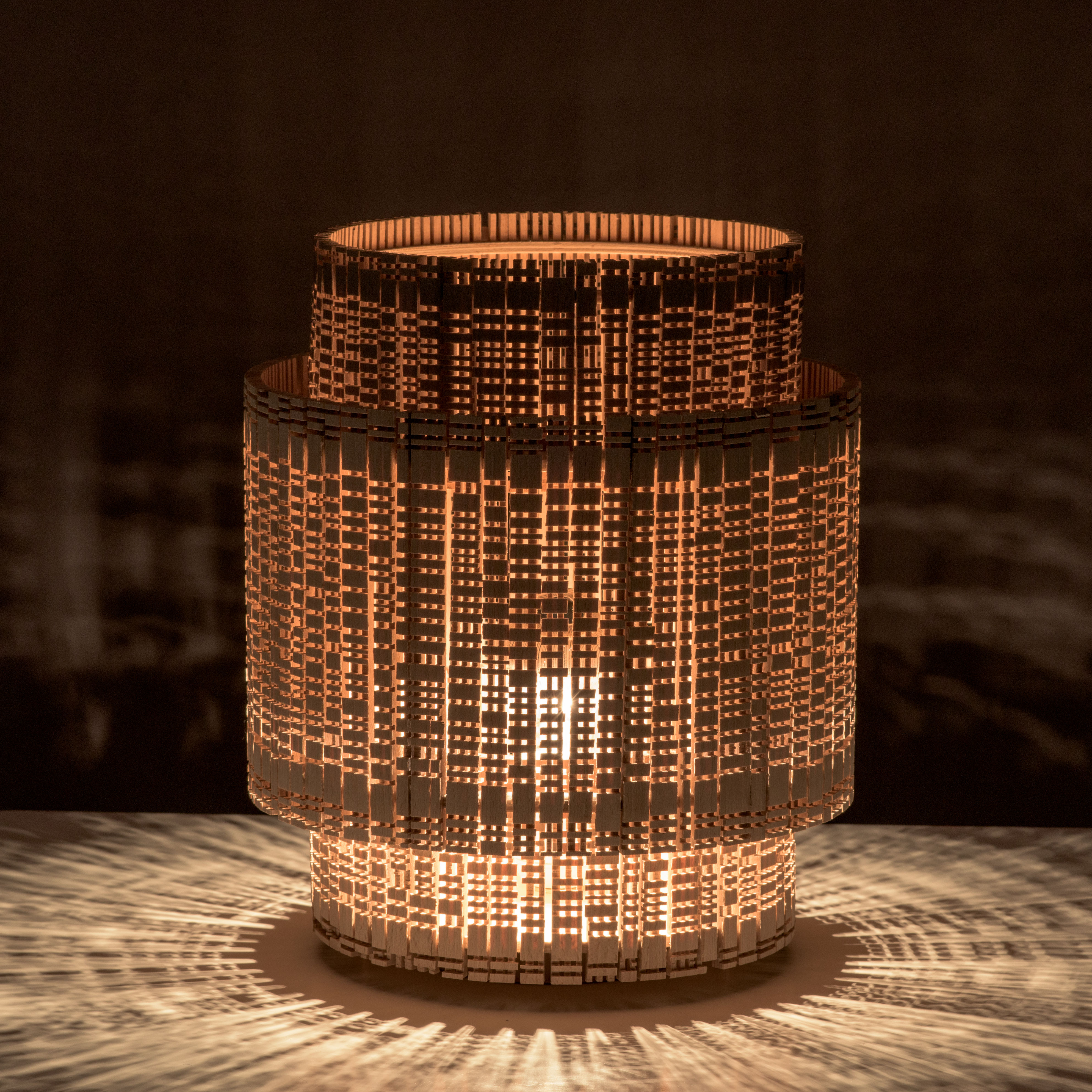 Lampe à poser en bois