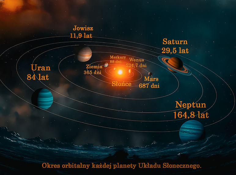 Okres orbitalny, planety, wszechświat