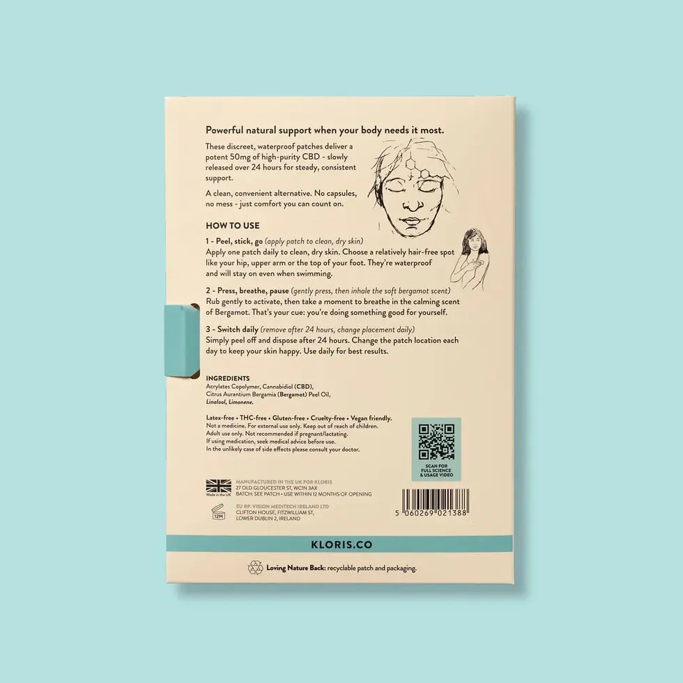 Thumbnail: KLORIS Ultra Patches - Natural Support For Body & Mind