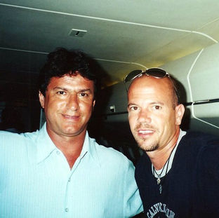 Roberto Monteiro e Antonio Carlos em viagem - 1999