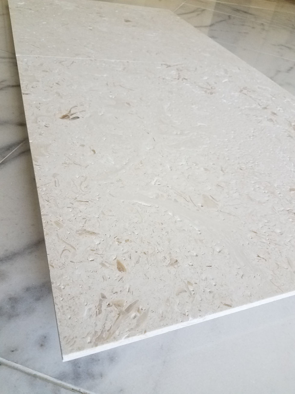 Thumbnail: Shell Reef Limestone Tile Myra Shellstone Brushed finish