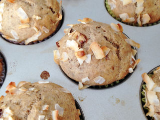 Chia Seed, Date, Banana Muffins NO refined sugar added!