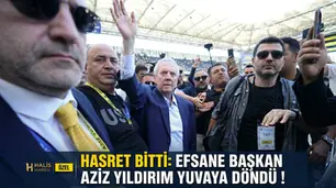 HASRET BİTTİ: EFSANE BAŞKAN AZİZ YILDIRIM YUVAYA DÖNDÜ !
