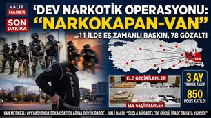 Van Merkezli "NarkoKapan-Van" 11 İlde Dev Narkotik Operasyonu, 78 Gözaltı !