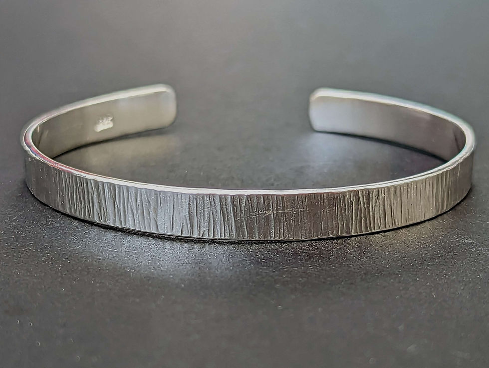 Silver cuff bracelet