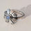 Thumbnail: Beautiful silver flower and opal ring