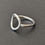 Thumbnail: Open circle silver ring
