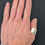 Thumbnail: Beautifully shaped and hammered silver ring
