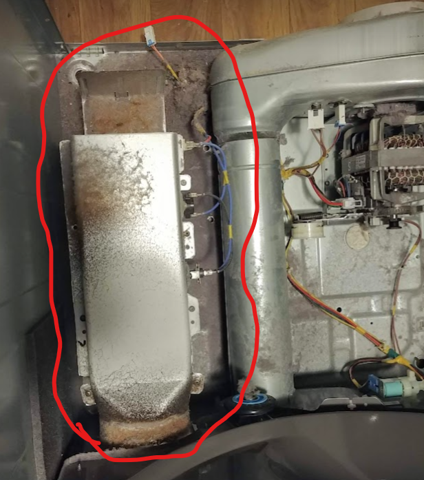 The dryer is running but not heating?