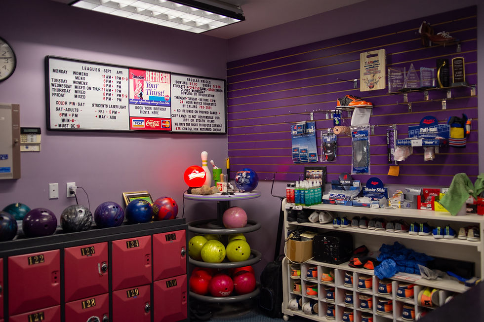 Cliff Lanes Bowling Pro Shop
