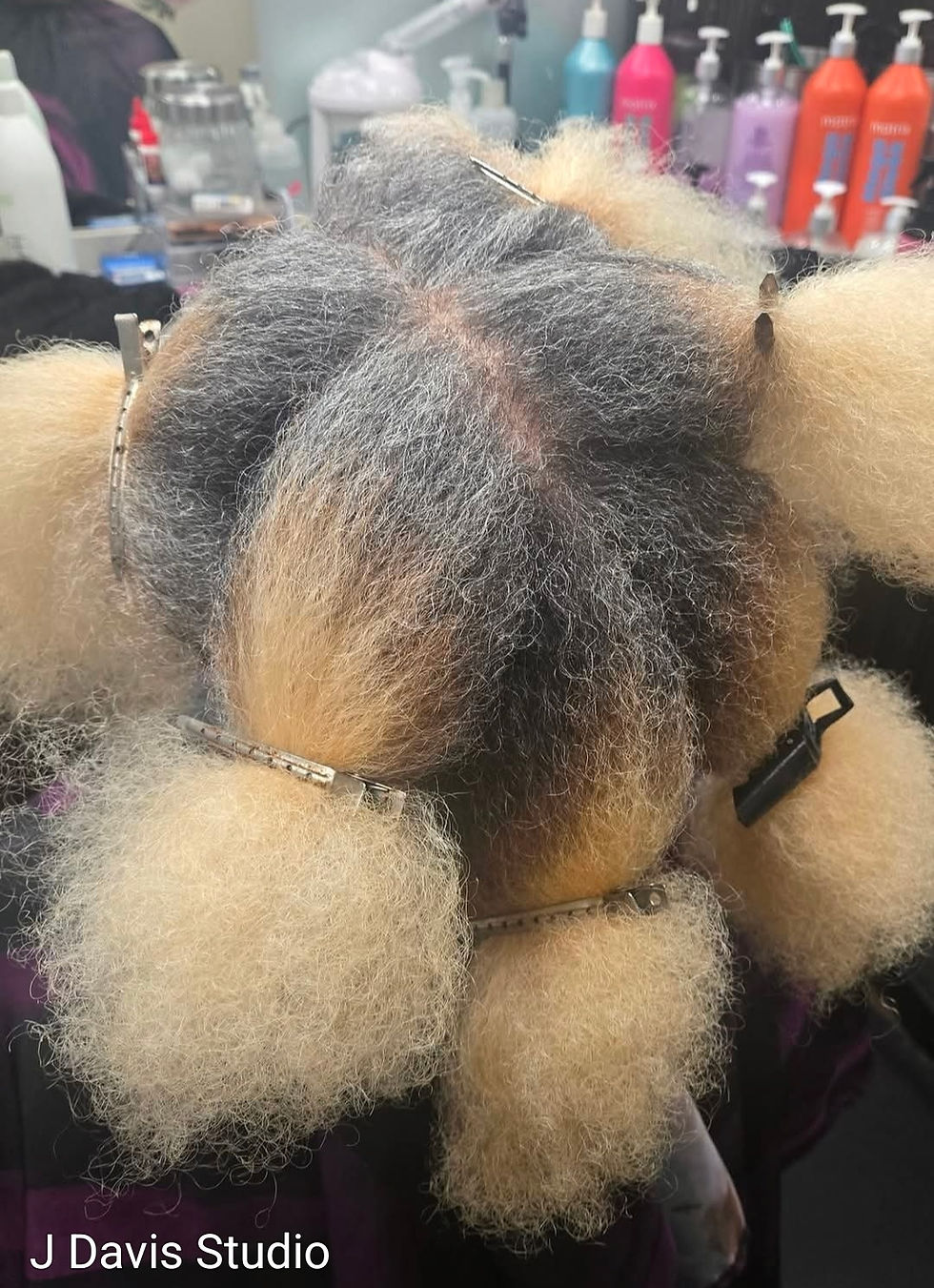 Hair transformation before