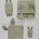 Thumbnail: BIBS Kangaroo Washandjes set  - Sage