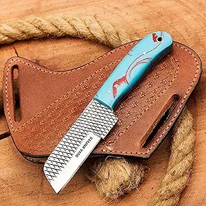 Custom Handmade Rasp Bull Cutter knives horse file steel bull cutter knife, cowb