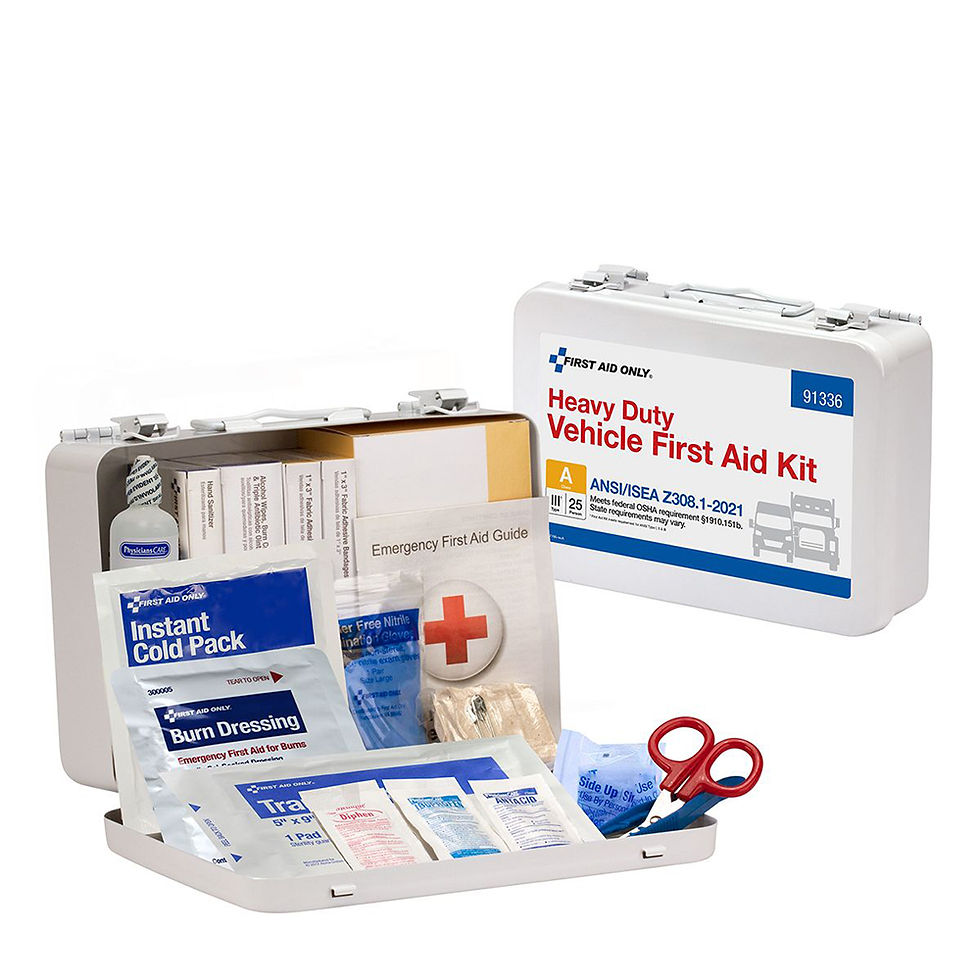 First Aid Only ANSI A 25 Person Heavy Duty Vehicle Metal ANSI 2021 Compliant Fir